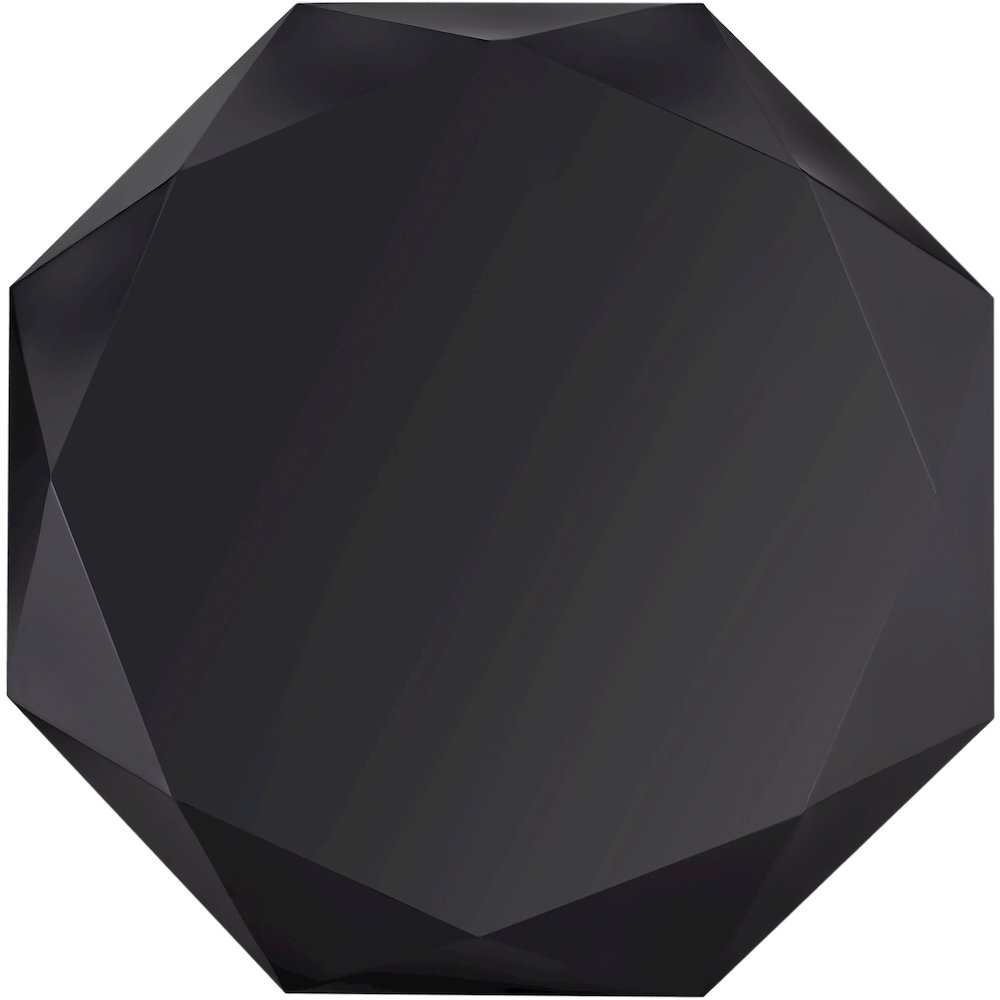 Gemma Matte Black Coffee Table. Picture 9