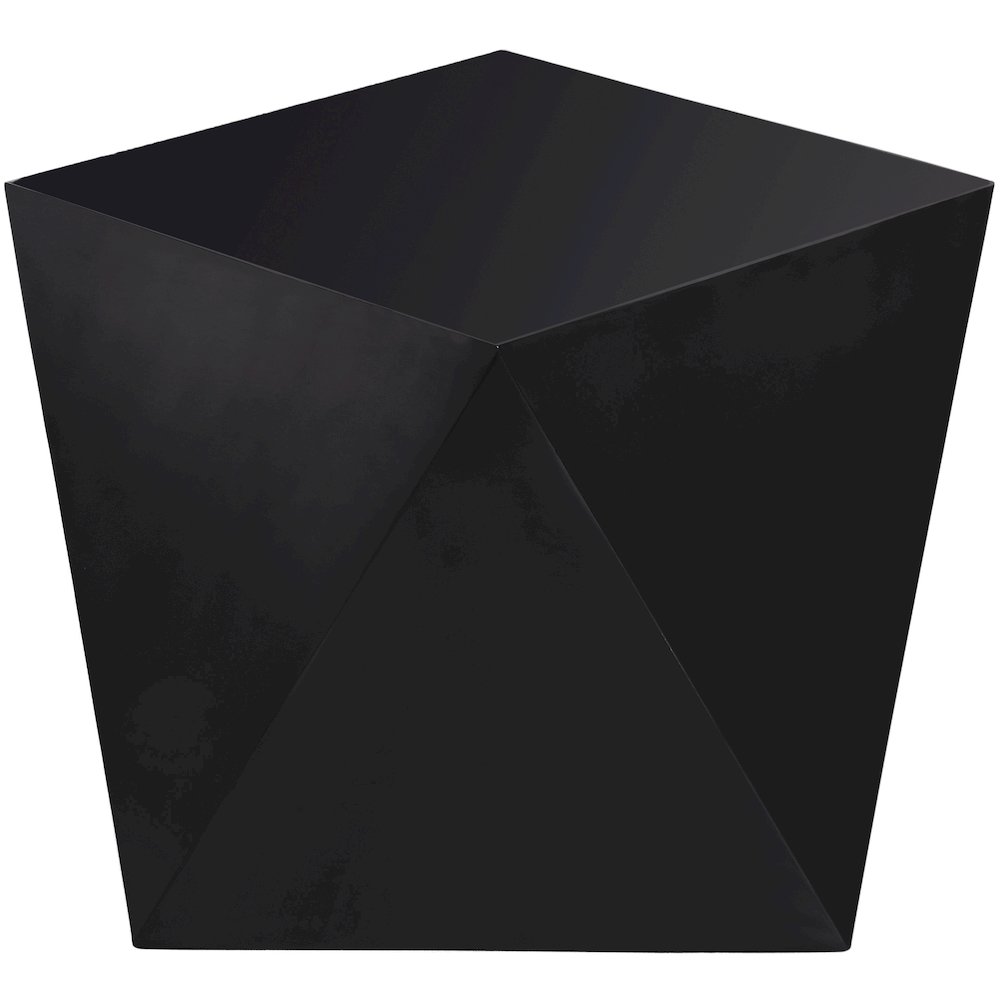 Gemma Matte Black End Table. Picture 3