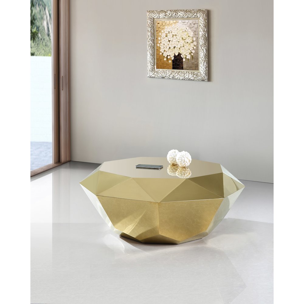 Gemma Gold Coffee Table. Picture 2