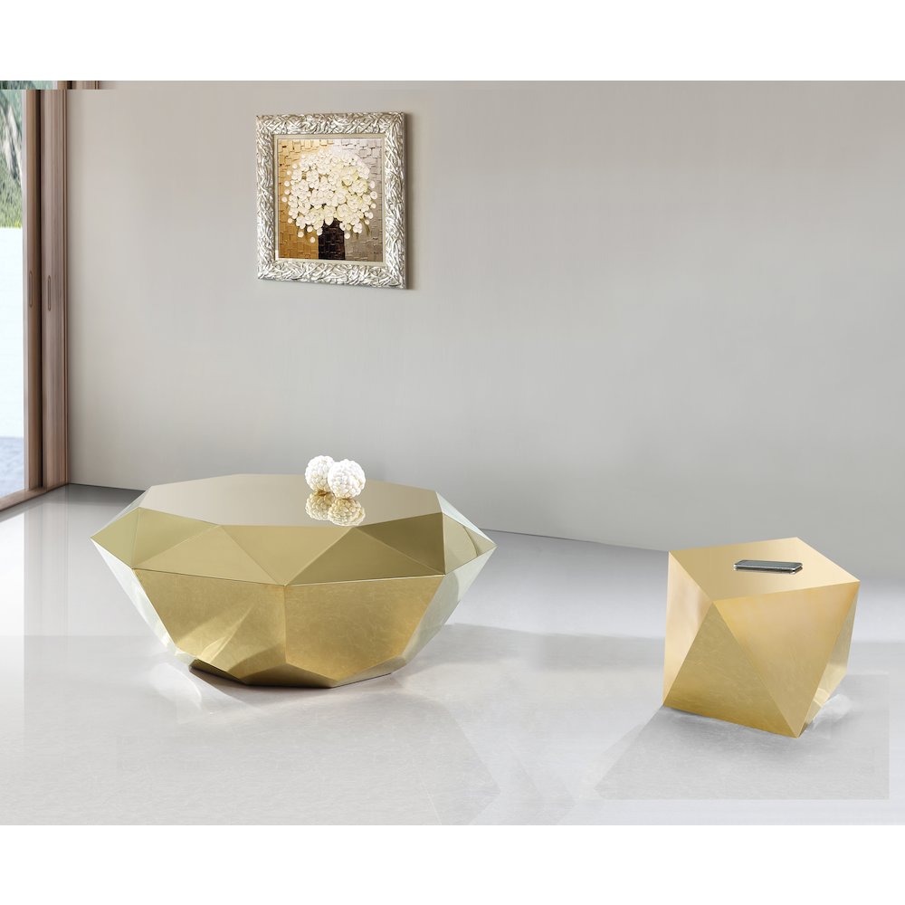 Gemma Gold Coffee Table. Picture 3