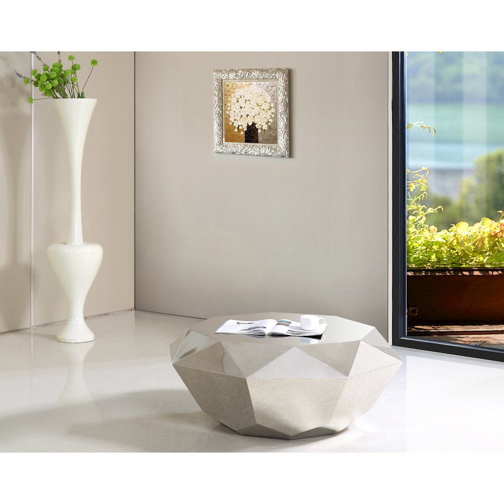 Gemma Silver Coffee Table. Picture 2