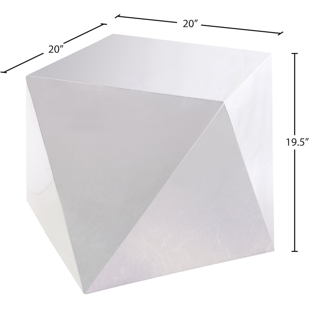 Gemma Silver End Table. Picture 5