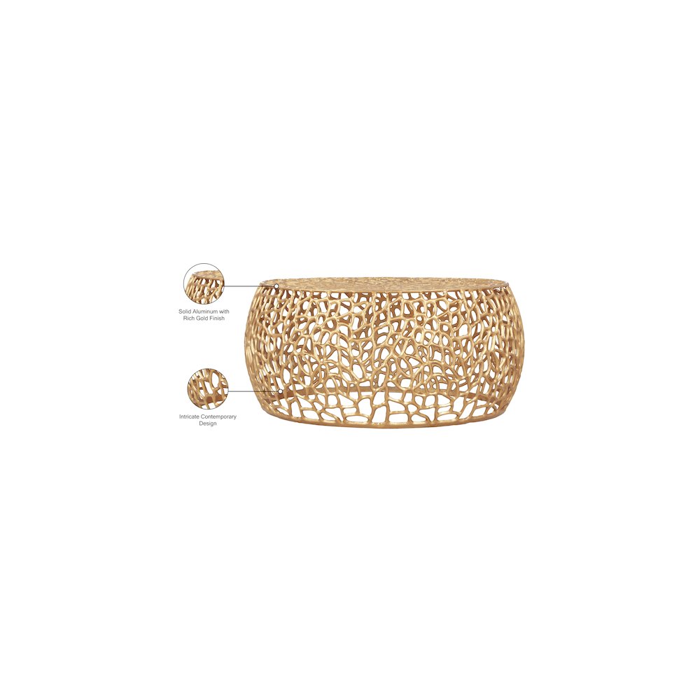 Priya Gold Coffee Table. Picture 7