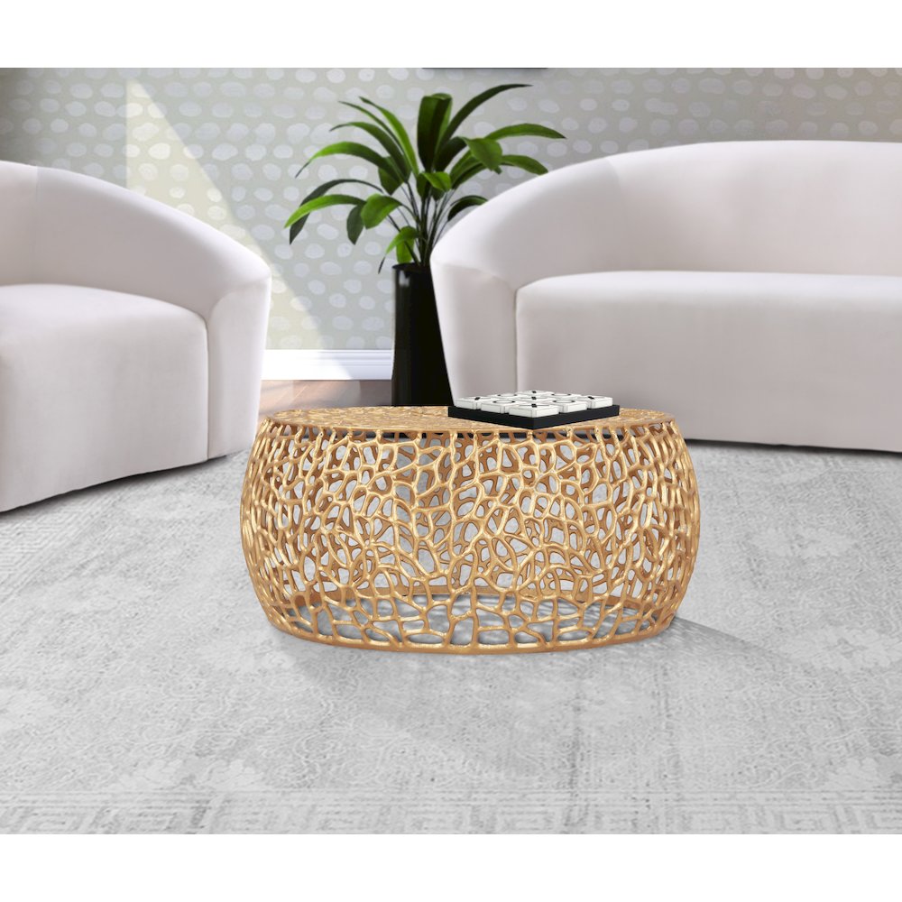 Priya Gold Coffee Table. Picture 2