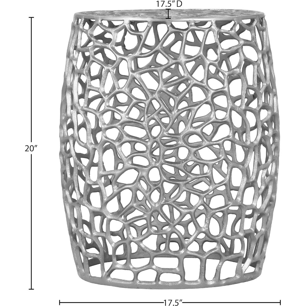Priya Silver End Table. Picture 6