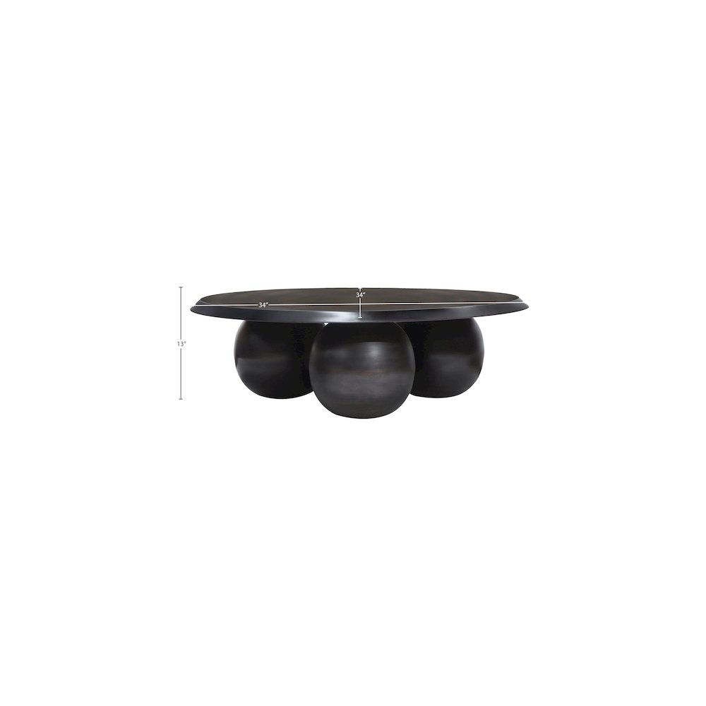 Globus Black Coffee Table. Picture 6