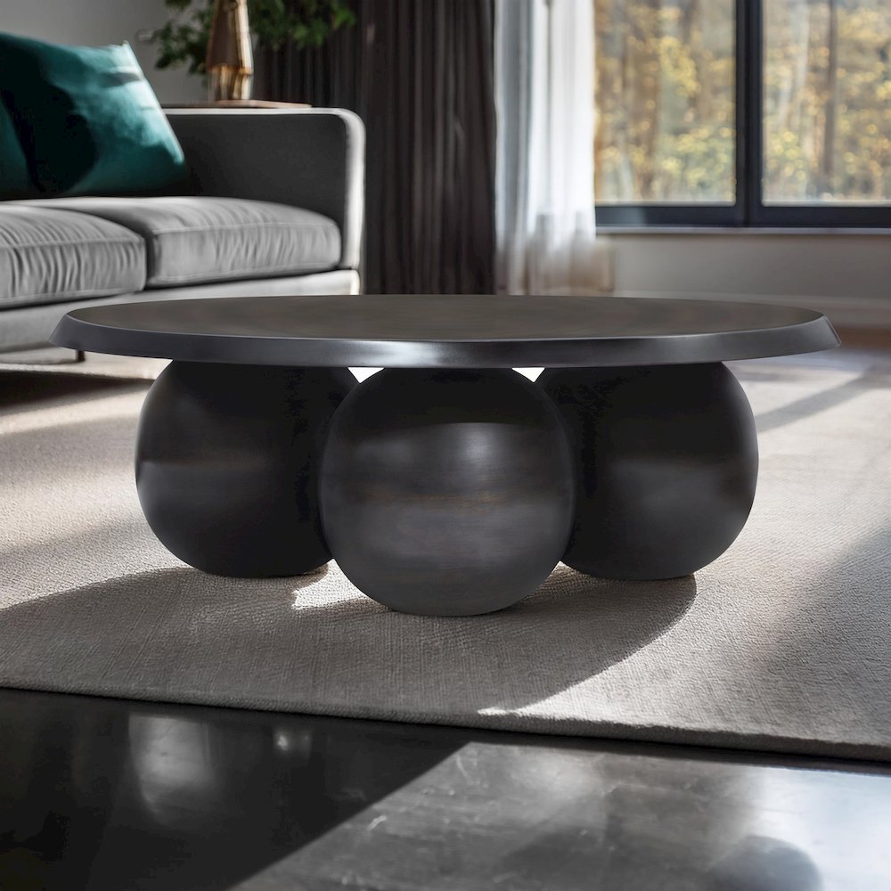 Globus Black Coffee Table. Picture 2