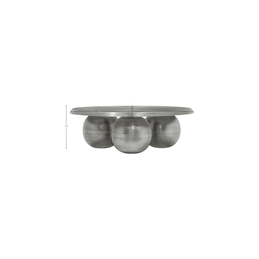 Globus Silver Coffee Table. Picture 6