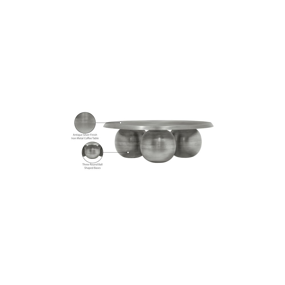 Globus Silver Coffee Table. Picture 7