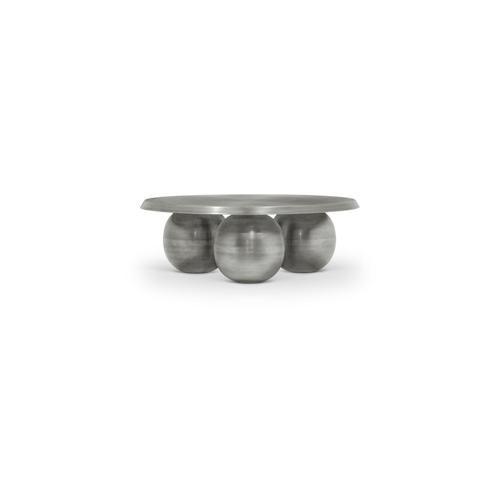 Globus Silver Coffee Table. Picture 1