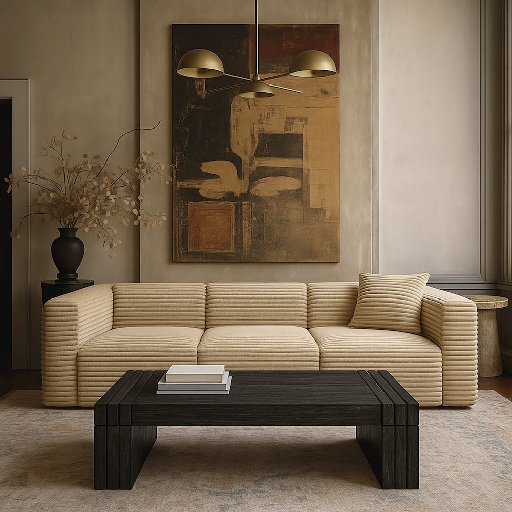 Stanton Black Oak Veneer And Solid Wood Coffee Table. Picture 7