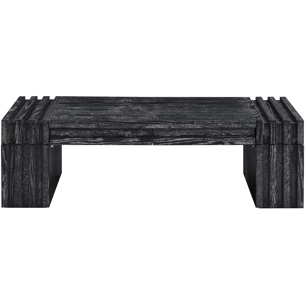 Stanton Black Oak Veneer And Solid Wood Coffee Table. Picture 3