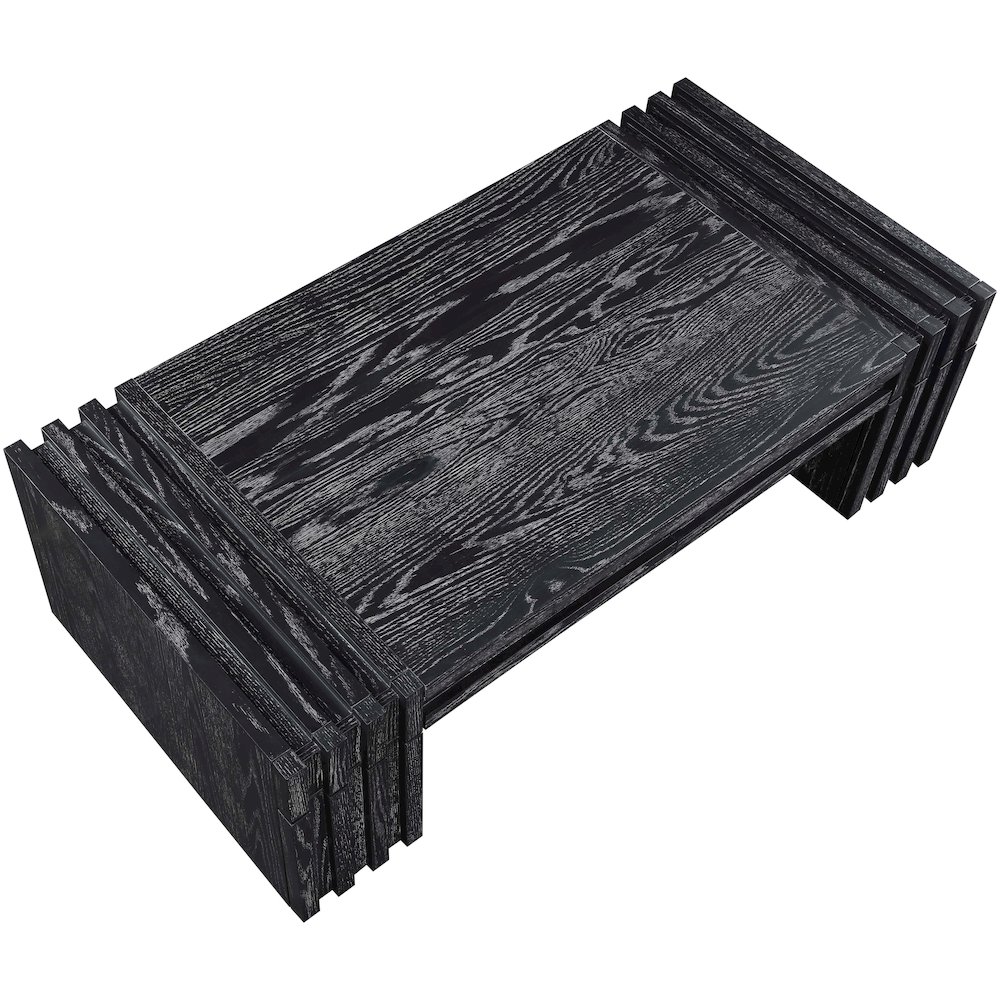 Stanton Black Oak Veneer And Solid Wood Coffee Table. Picture 6