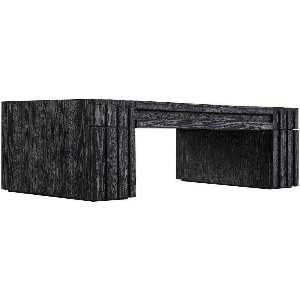 Stanton Black Oak Veneer And Solid Wood Coffee Table. Picture 9