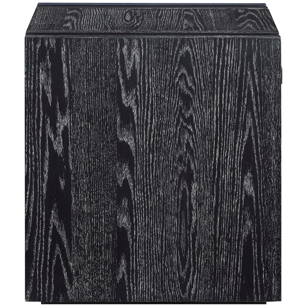 Stanton Black Oak Veneer And Solid Wood End Table. Picture 8