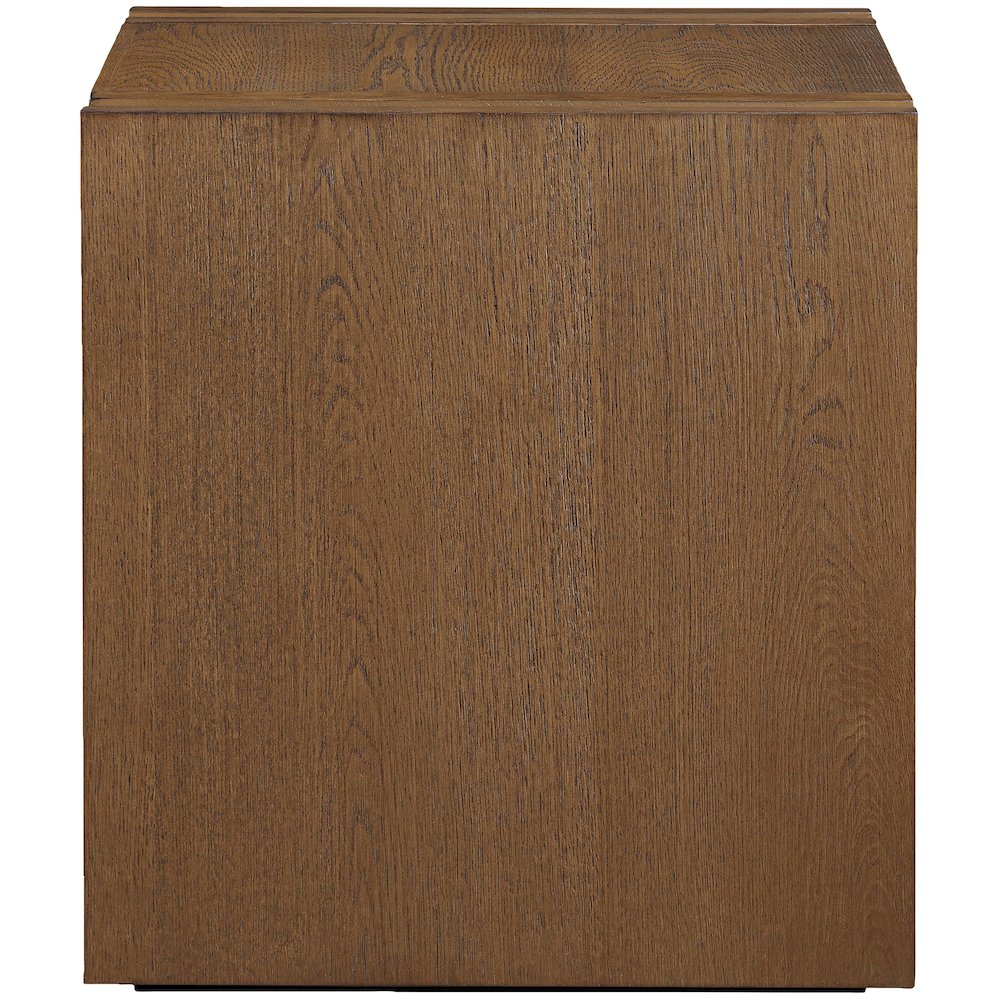 Stanton Brown Oak Veneer And Solid Wood End Table. Picture 8