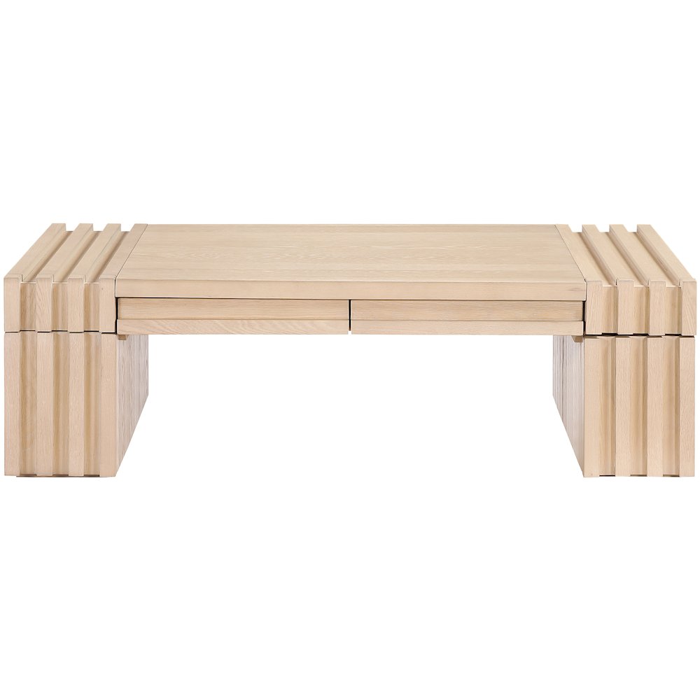Stanton Natural Oak Veneer And Solid Wood Coffee Table. Picture 2