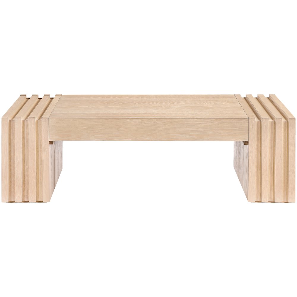 Stanton Natural Oak Veneer And Solid Wood Coffee Table. Picture 3