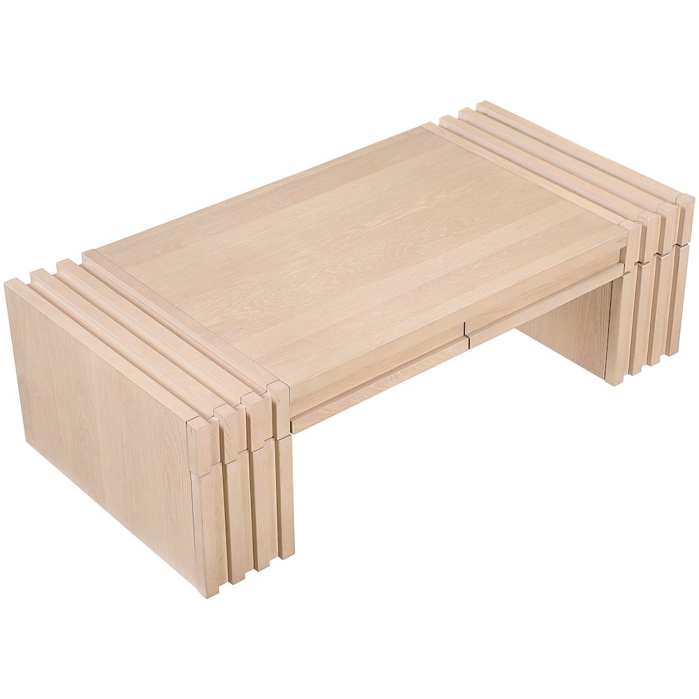 Stanton Natural Oak Veneer And Solid Wood Coffee Table. Picture 6
