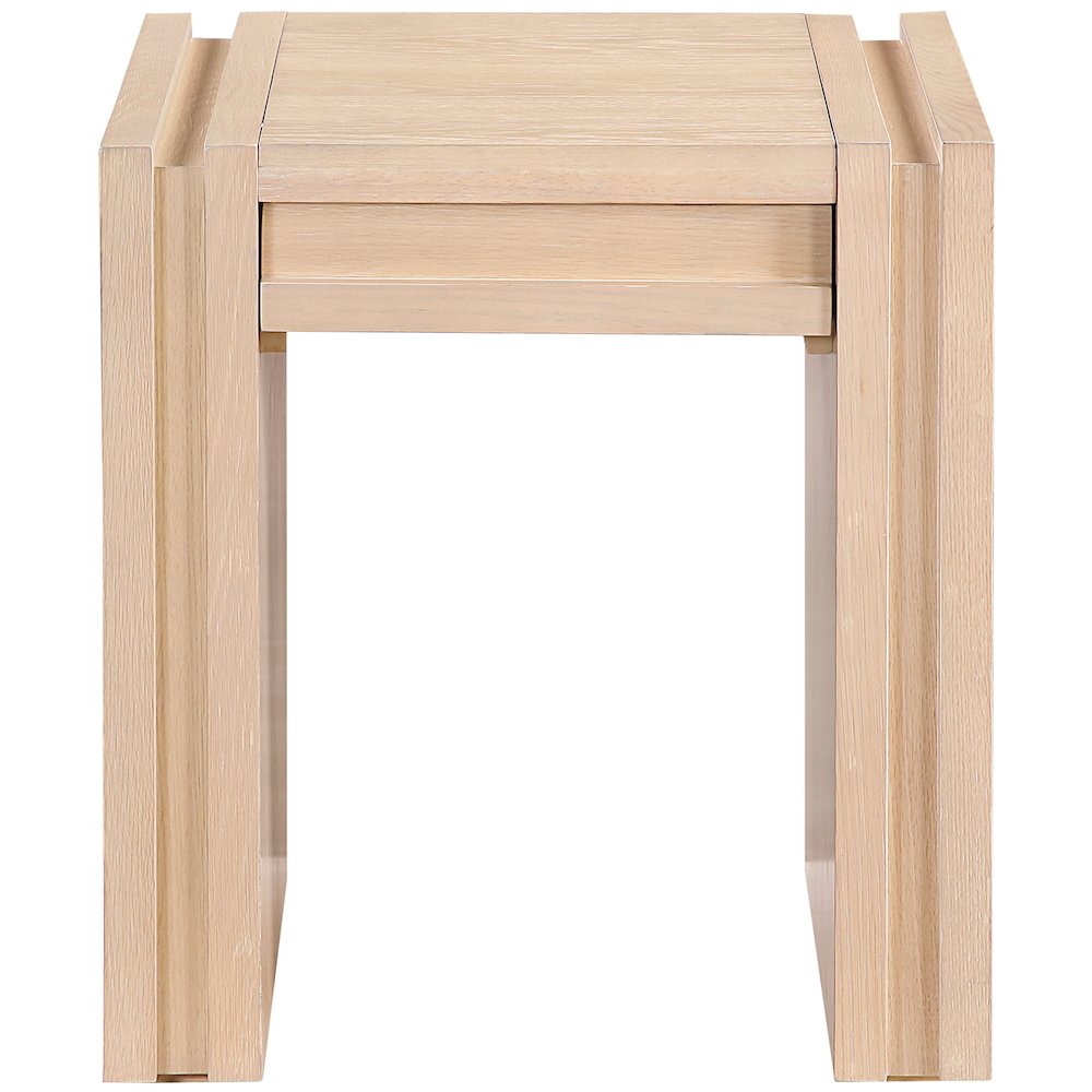 Stanton Natural Oak Veneer And Solid Wood End Table. Picture 2
