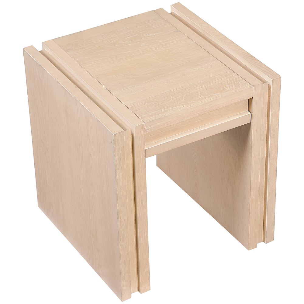 Stanton Natural Oak Veneer And Solid Wood End Table. Picture 6