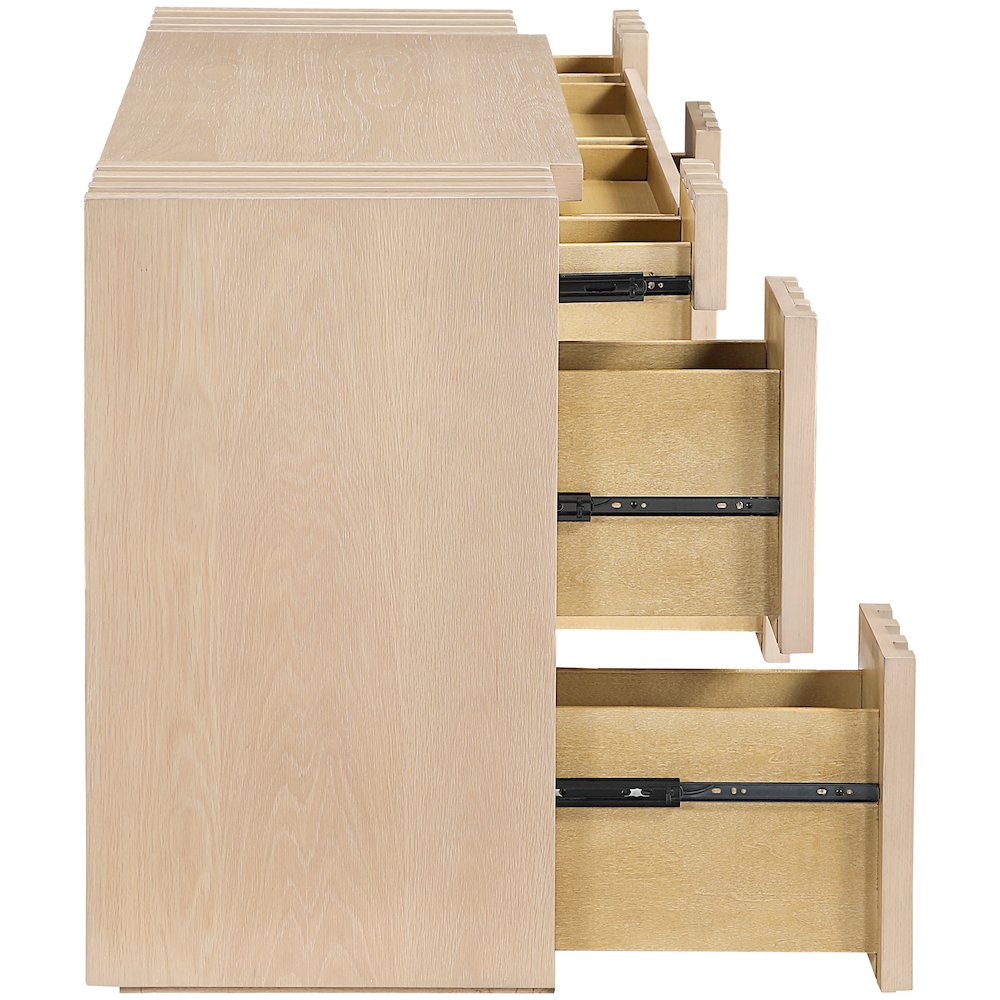 Stanton Natural Oak Veneer And Solid Wood Console Table. Picture 5