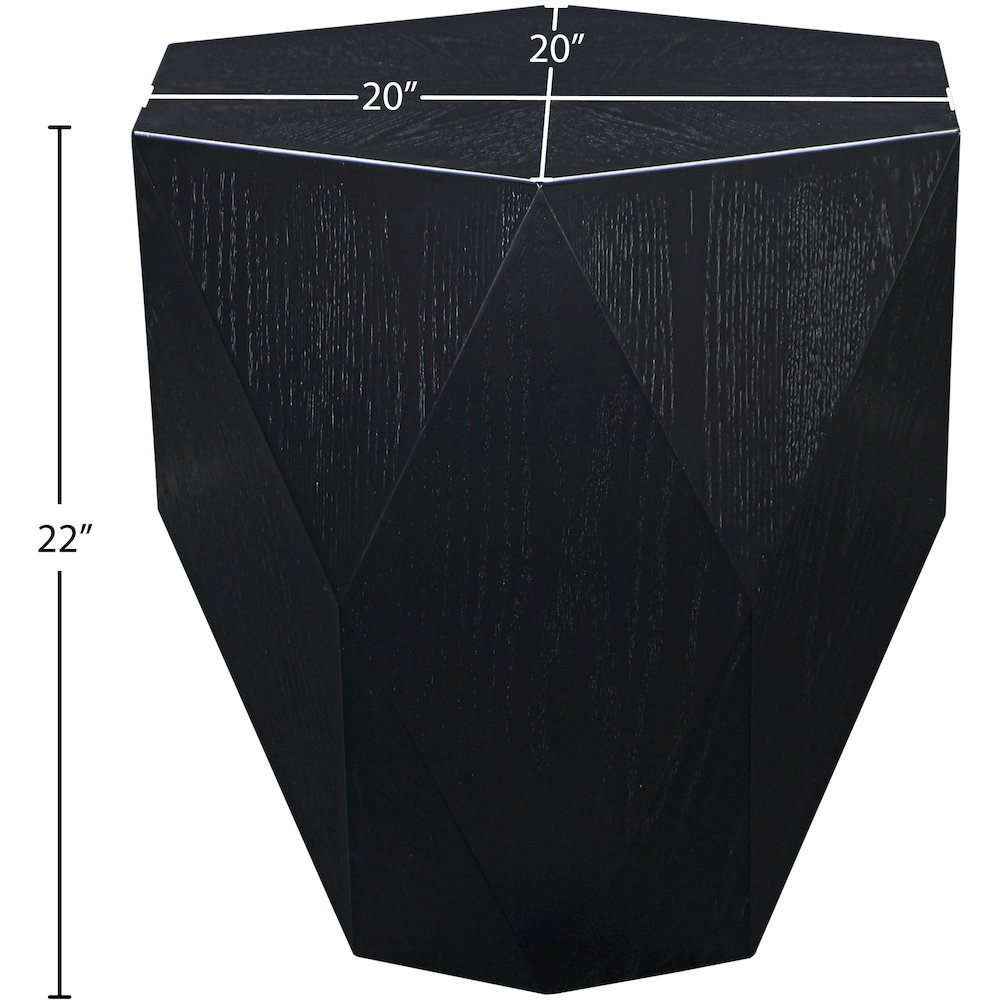 Diamante Black End Table. Picture 7