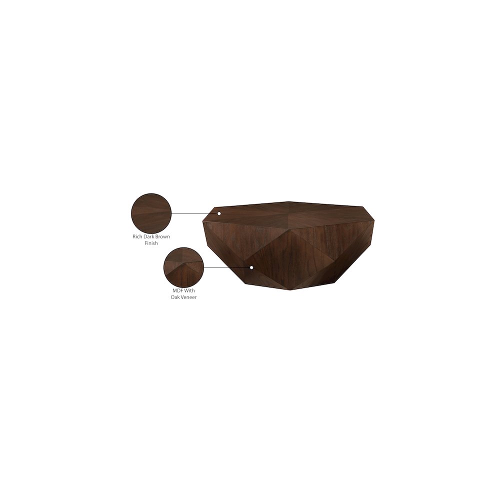 Diamante Brown Coffee Table. Picture 8