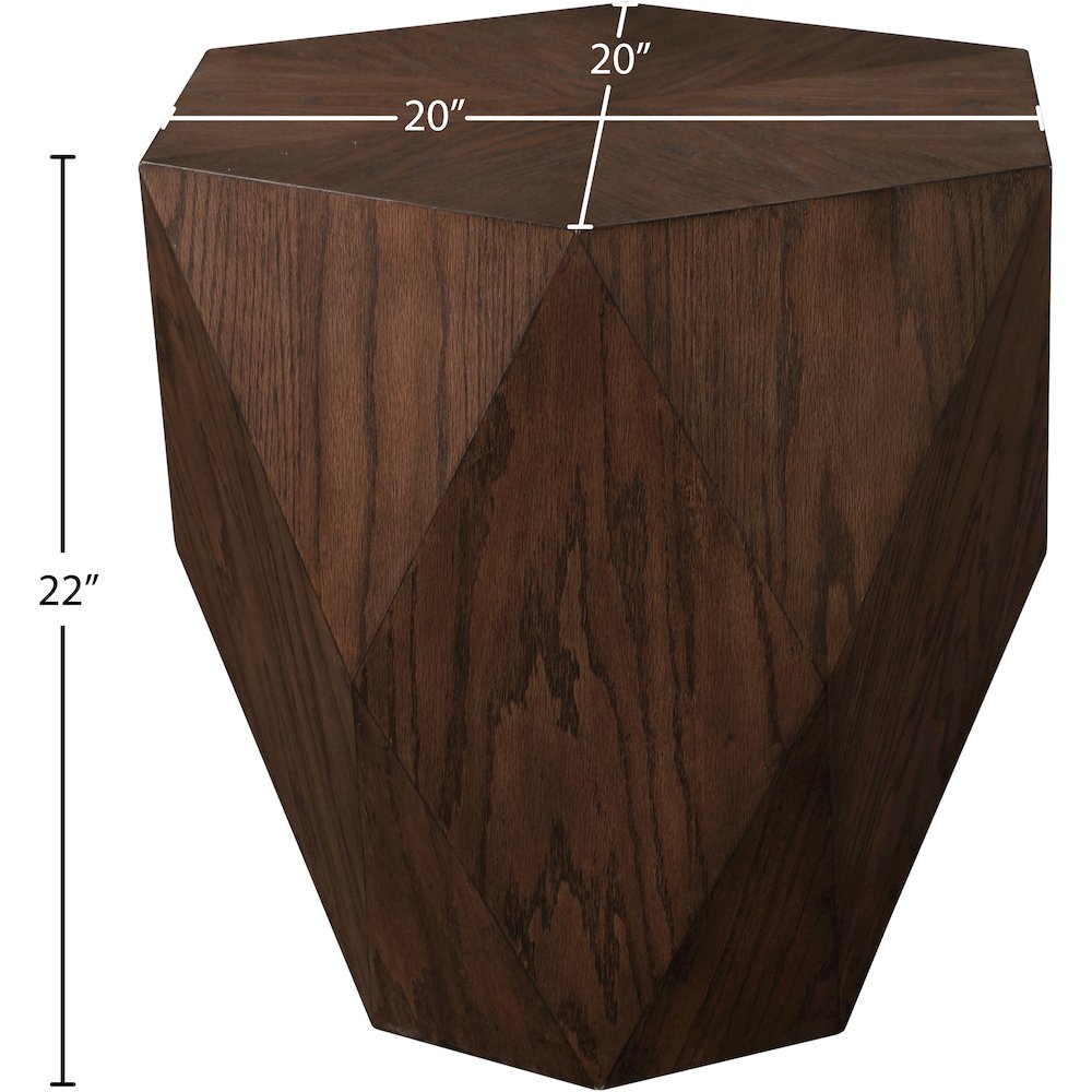 Diamante Brown End Table. Picture 7