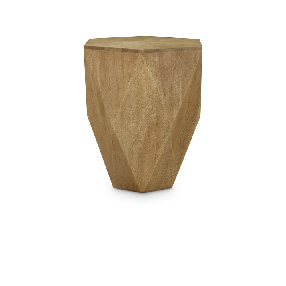 Diamante Oak End Table. Picture 1