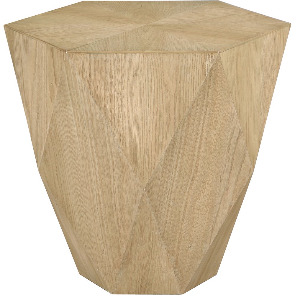 Diamante Oak End Table. Picture 3