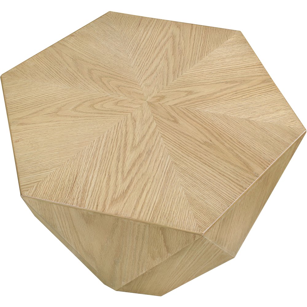 Diamante Oak End Table. Picture 5