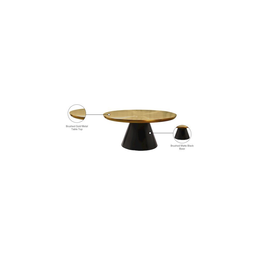 Martini Gold Iron Coffee Table. Picture 5