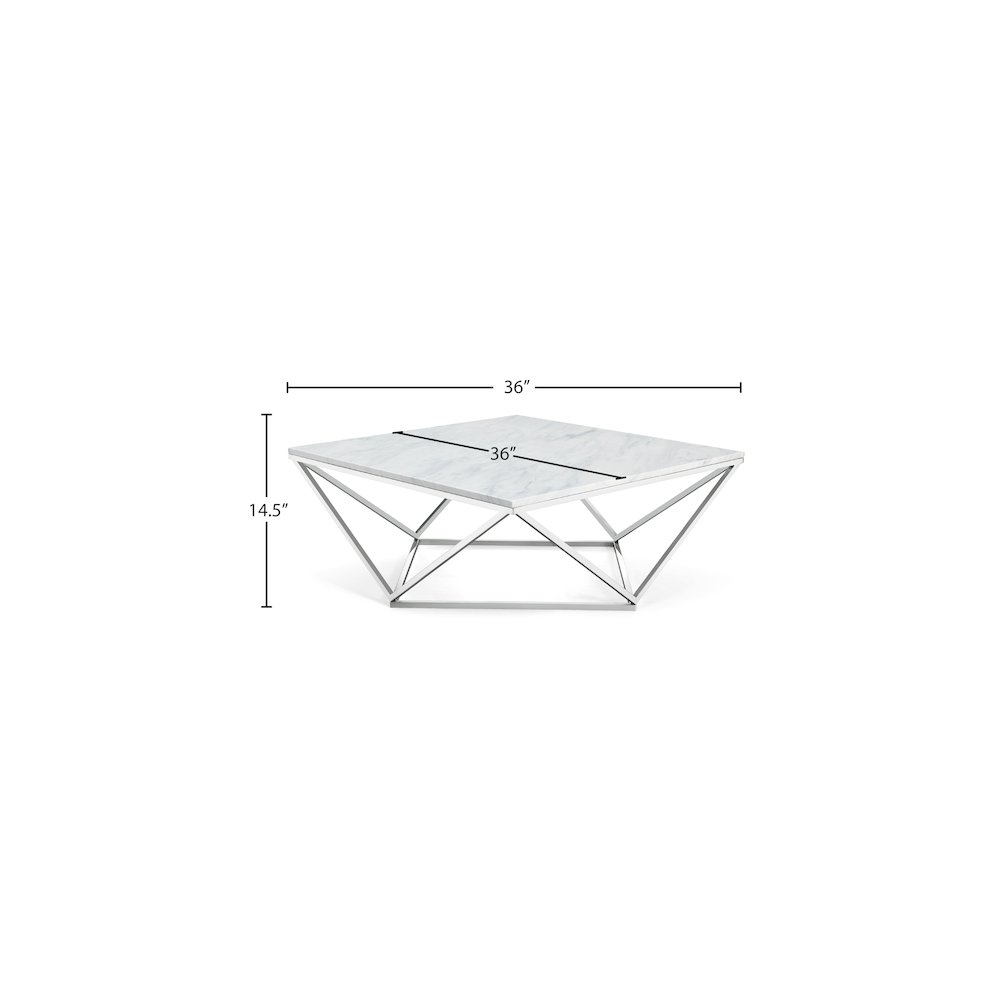 Skyler Chrome Coffee Table. Picture 4