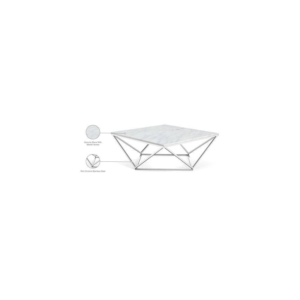 Skyler Chrome Coffee Table. Picture 5