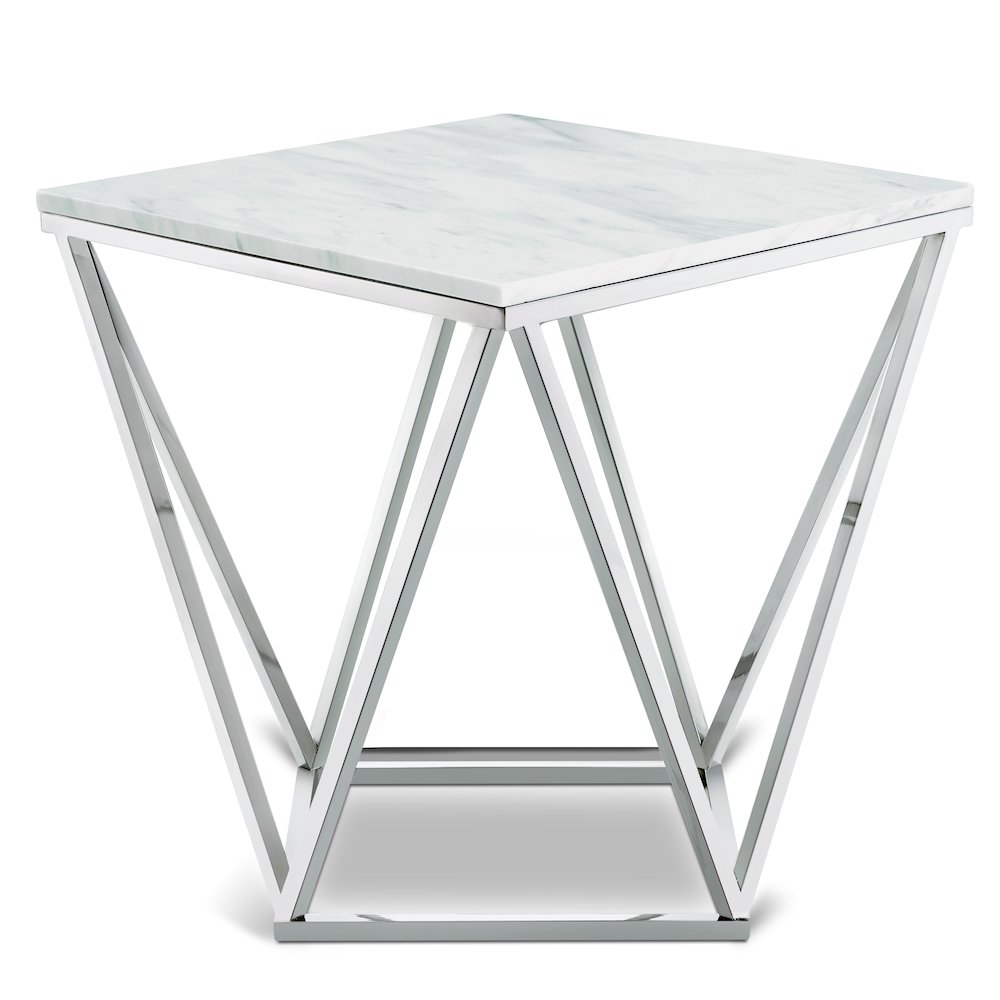 Skyler Chrome End Table. Picture 1