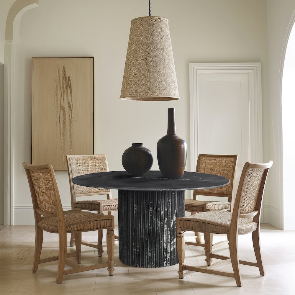 Genoa Black Dining Table. Picture 2