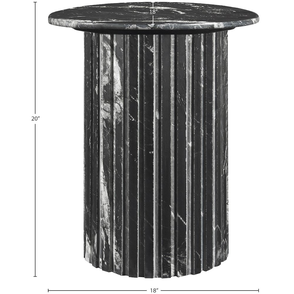 Genoa Black End Table. Picture 9