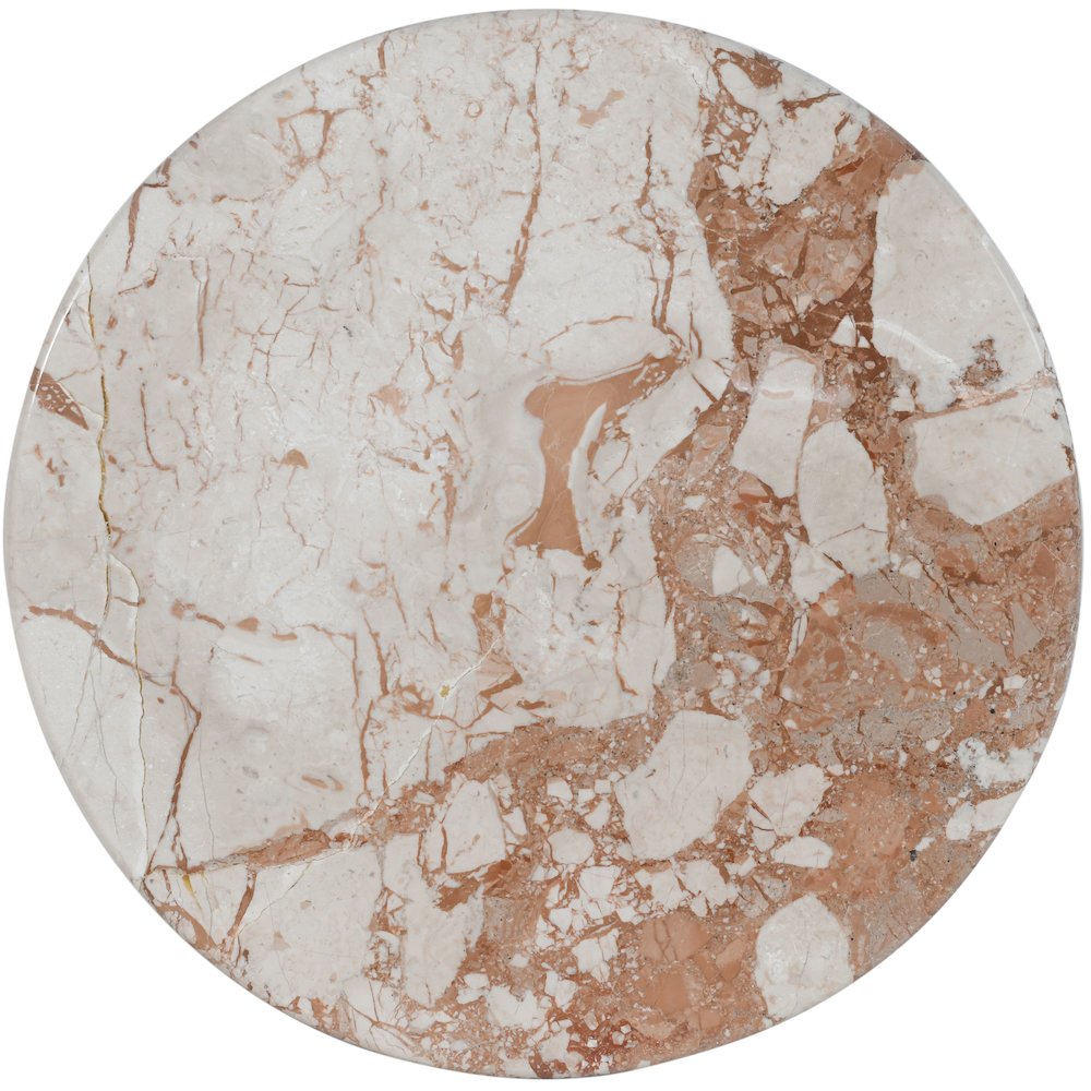 Genoa Cream Marble End Table. Picture 3
