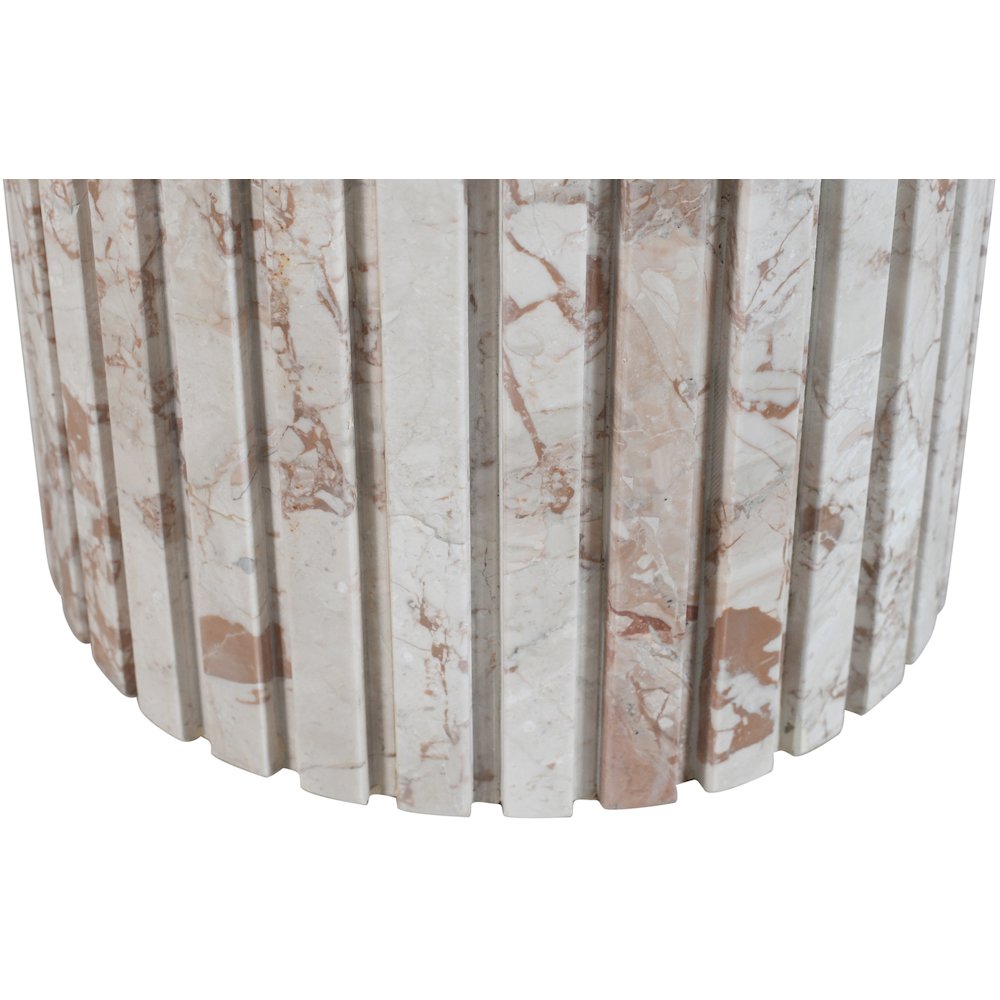 Genoa Cream Marble End Table. Picture 4