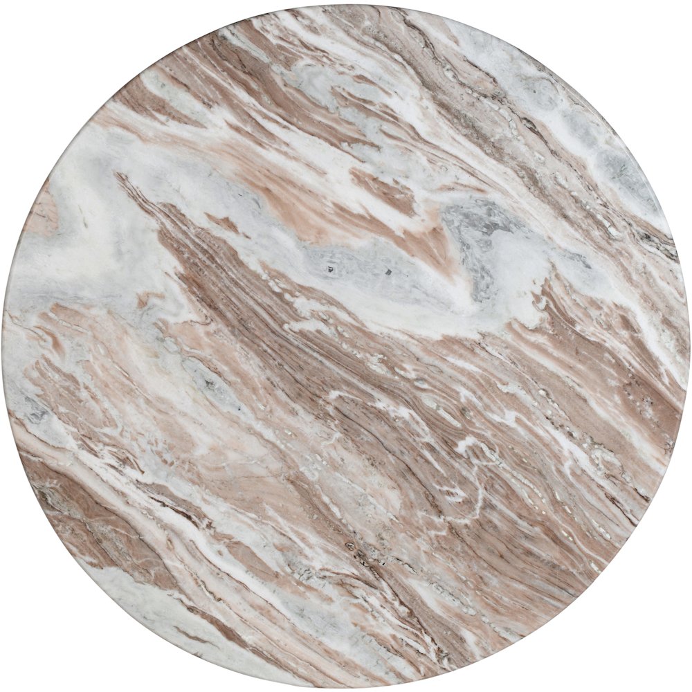Genoa 48" Brown Marble Dining Table. Picture 8