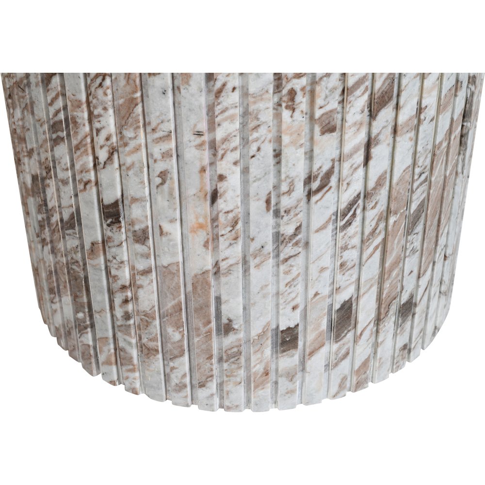 Genoa 48" Brown Marble Dining Table. Picture 4