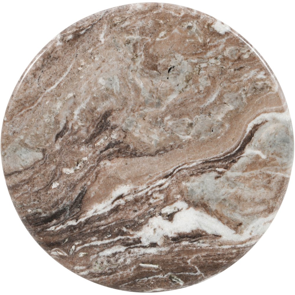 Genoa Brown Marble End Table. Picture 8