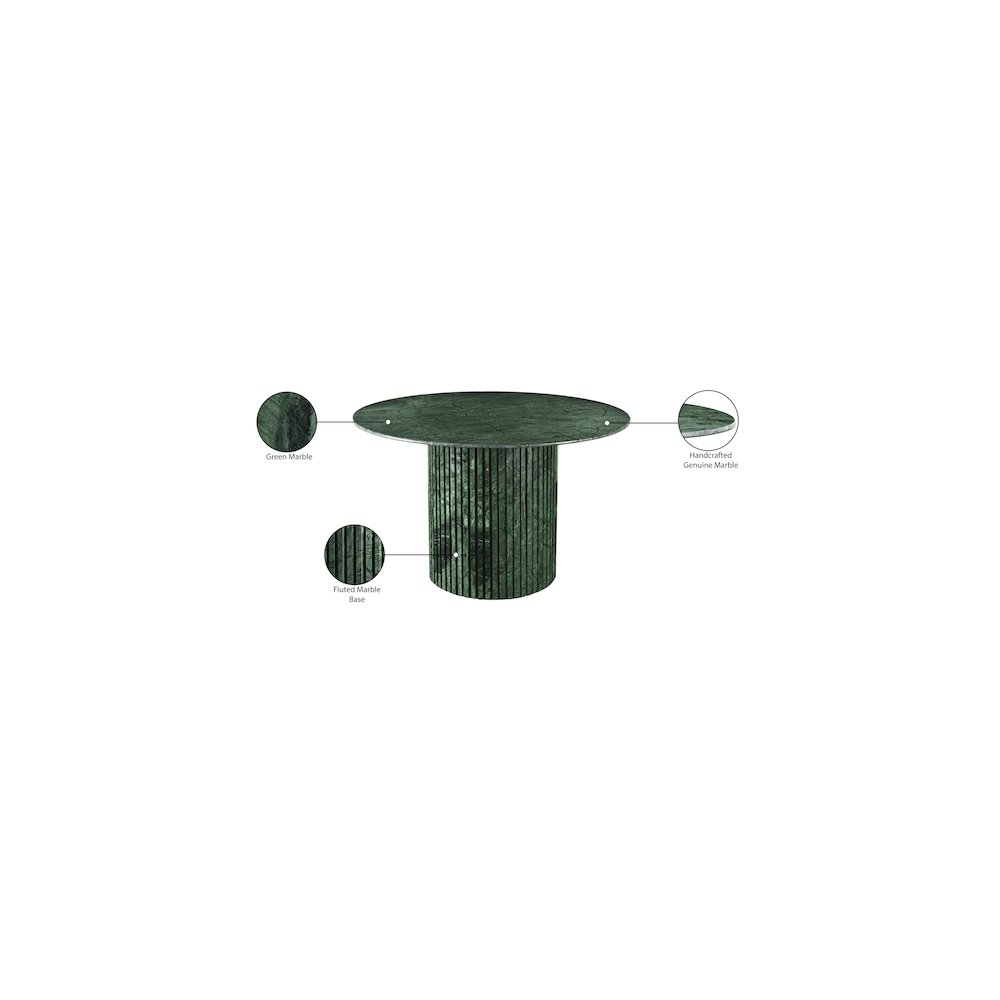 Genoa Green Dining Table. Picture 10