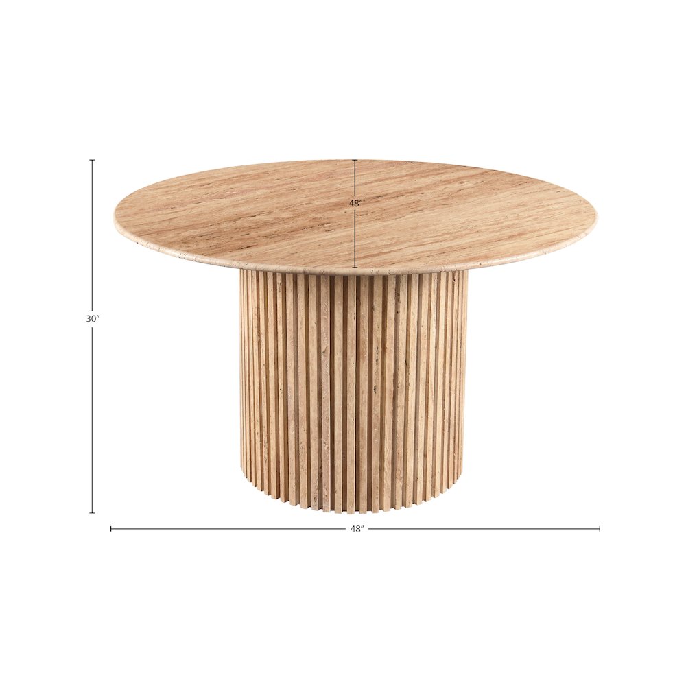 Genoa Beige Dining Table. Picture 9