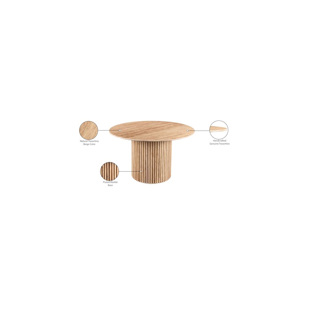 Genoa Beige Dining Table. Picture 10