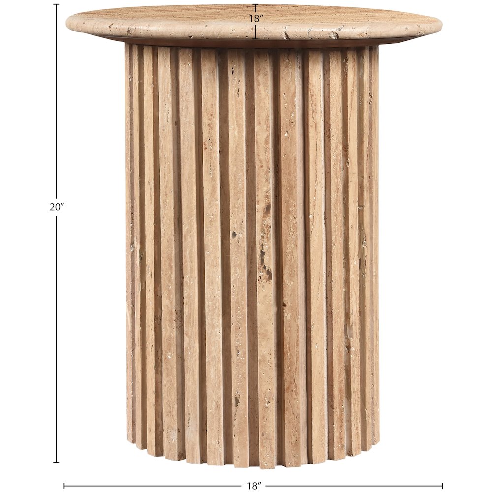 Genoa Beige End Table. Picture 9