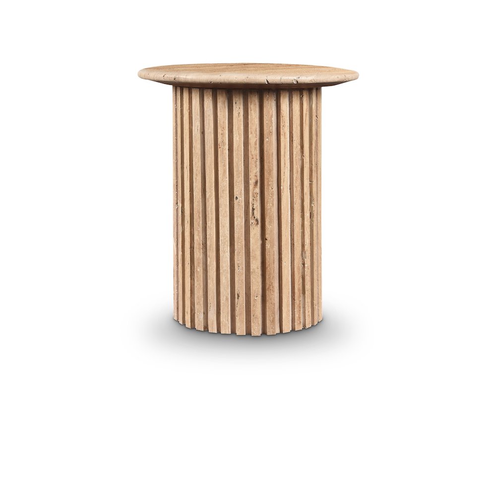 Genoa Beige End Table. Picture 1
