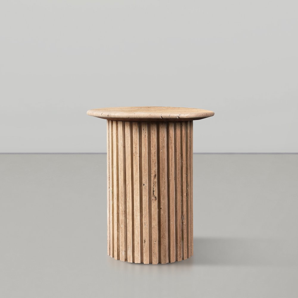 Genoa Beige End Table. Picture 2