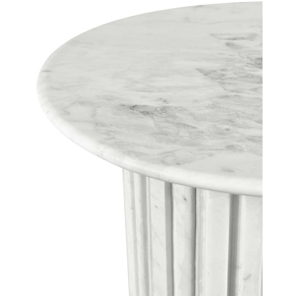 Genoa White End Table. Picture 5